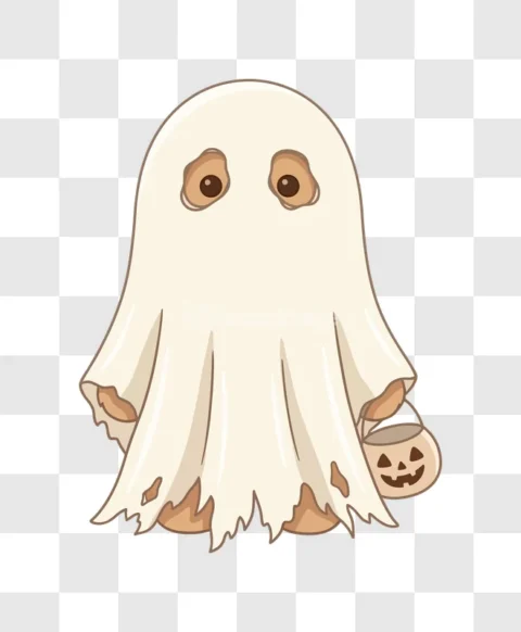 Cute Ghost Halloween Costume Trick Treat
