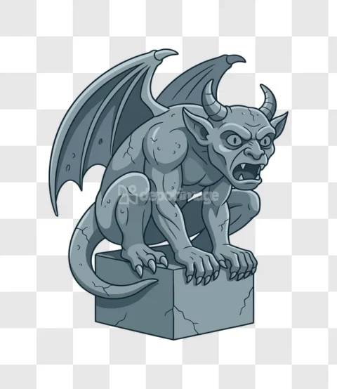 Gargoyle Halloween Statue Creature Stone Myth
