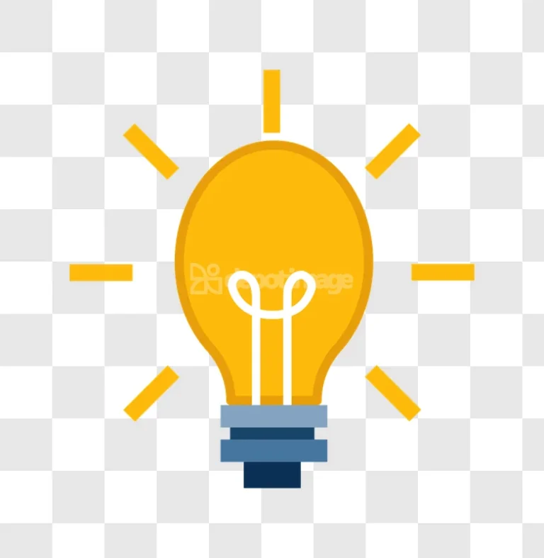 Glowing Lightbulb Innovation Idea Icon
