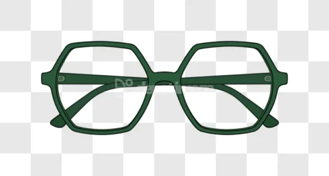 Green Spectacles Fashion Accessory Eyeglasses