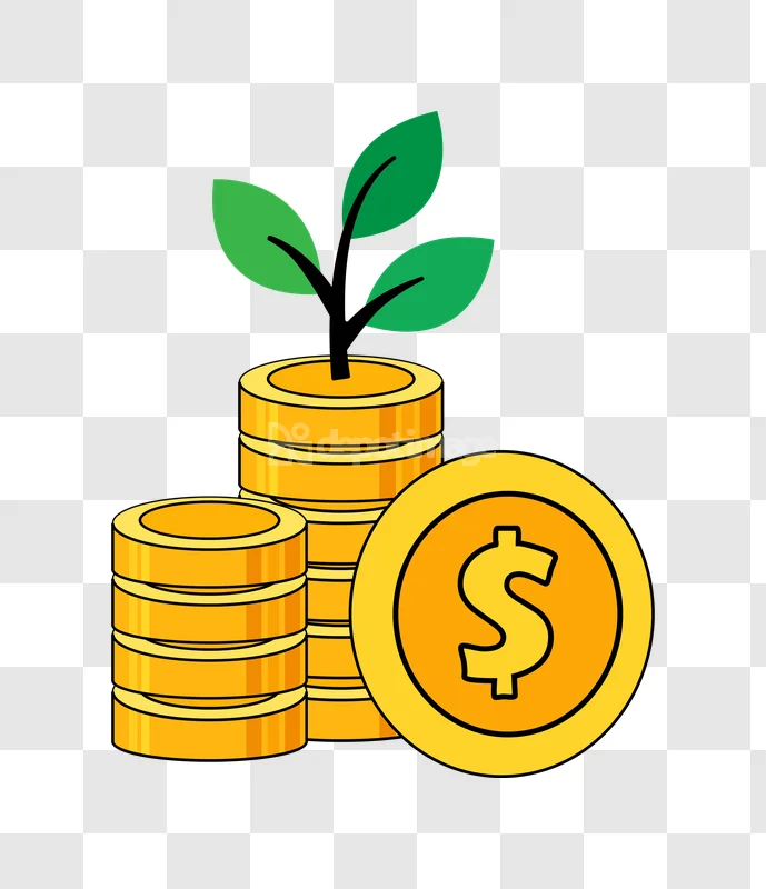 Growing Money Plant Coin Stacks