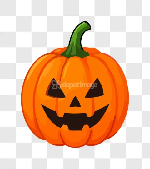 Halloween Jack O Lantern Cartoon Smiling