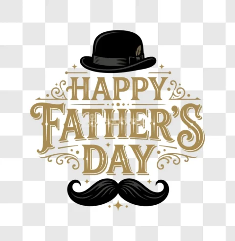 Happy Fathers Day Vintage Typography Vector