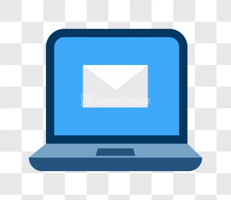 Laptop Email Inbox Messaging Finance Banking Icon