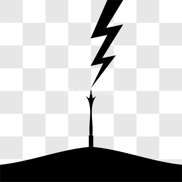 Lightning Strike Ground Simple Icon