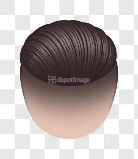 Mens Dark Hair Wig Male Fashion