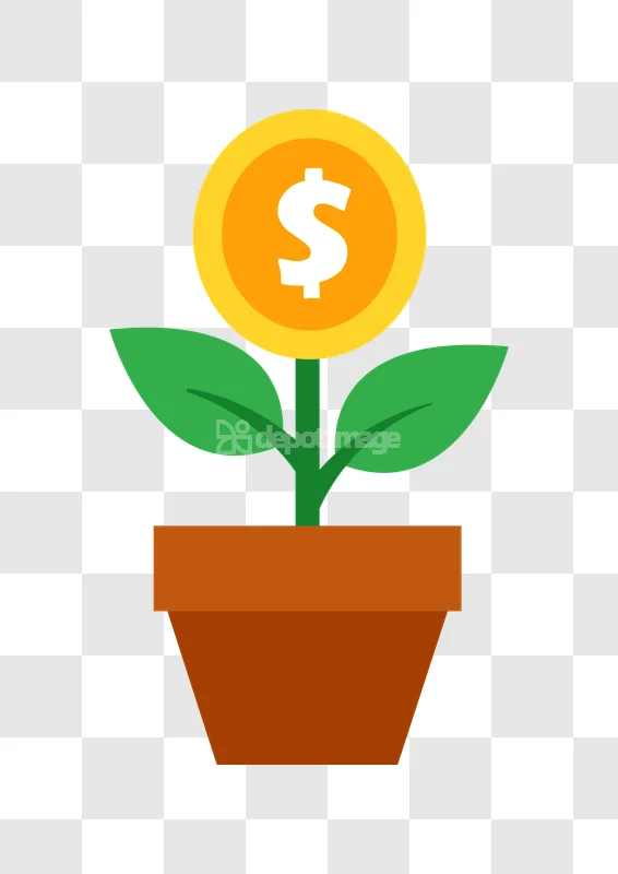 Money Tree Growth Investment Finance Icon