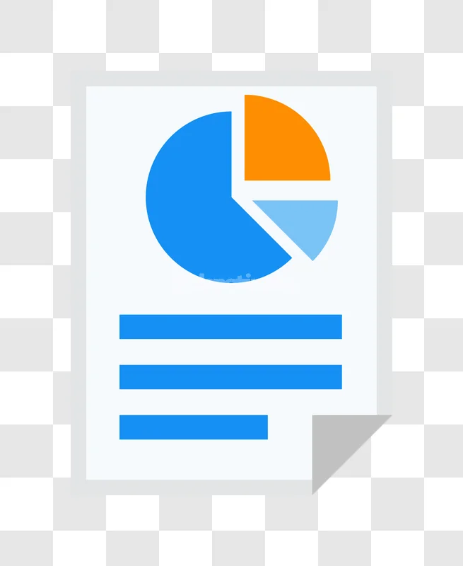 Pie Chart Financial Report Document Icon