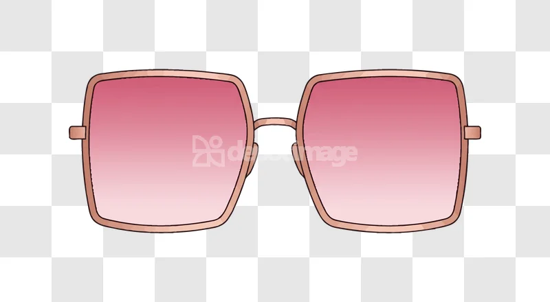 Pink Gradient Sunglasses Retro Style Trendy with square frames and rose gold accents