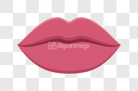 Pink Lips Mouth Kiss Lipstick Sensual