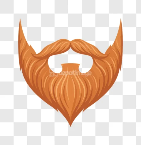 Red Ginger Beard Mustache Hair Mens