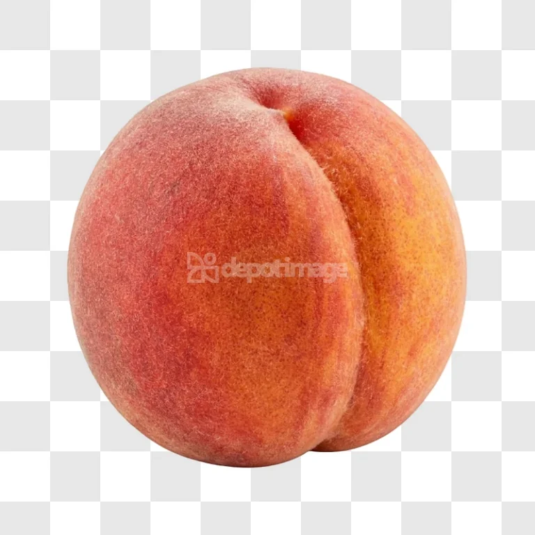 Ripe Fuzzy Orange Red Peach Fruit