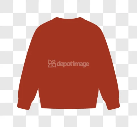 Simple Red Sweater Vector Illustration