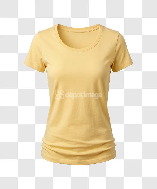 Yellow Womens Tshirt Casual Clothing