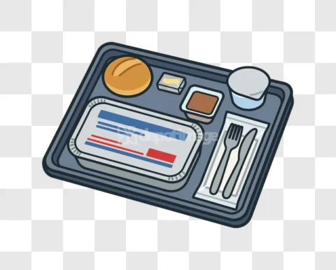 Airline Meal Tray Food Cutlery