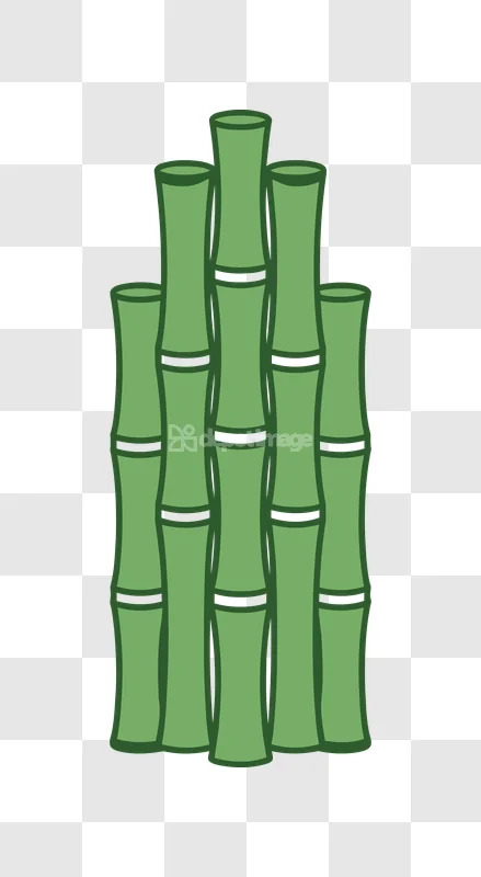 Bamboo Stalks Green Plant Nature Icon