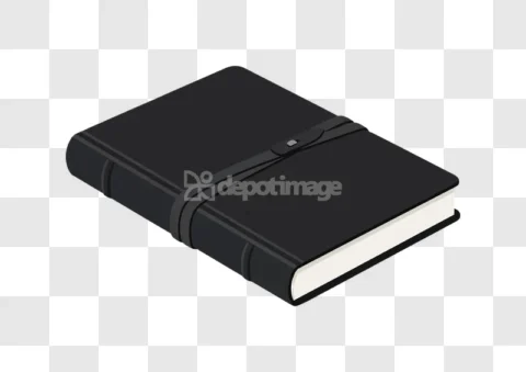 Black Diary Journal Notebook Leather Cover