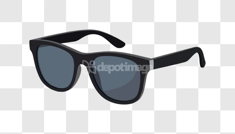 Black Sunglasses Dark Lenses Style, black frame, dark gray lenses