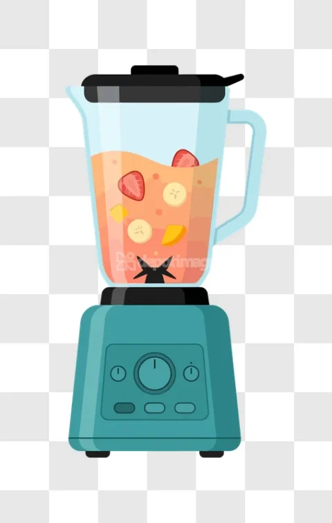 Blender Fruit Smoothie Strawberries Banana