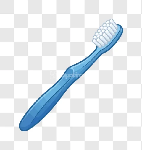 Blue Plastic Manual Toothbrush Hygiene Tool