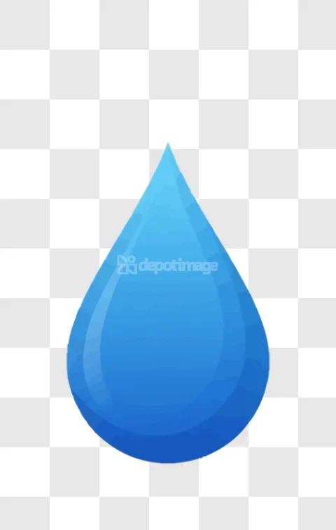 Blue Water Drop Dew Tear Liquid