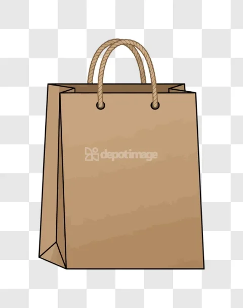 Brown Paper Shopping Bag Recycled Empty