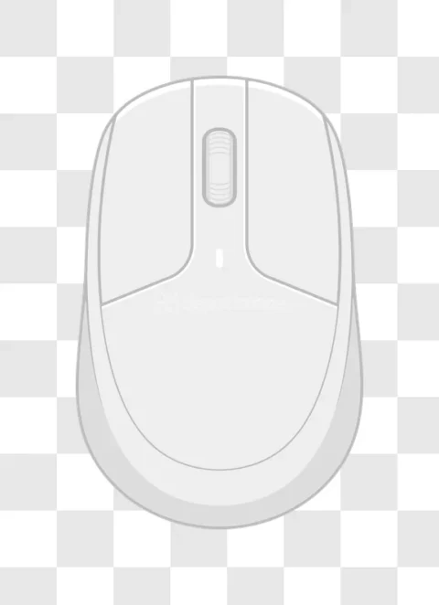 Computer Mouse White Scroll Wheel Vector