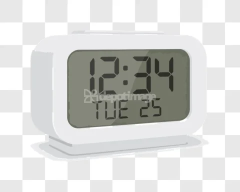 Digital Alarm Clock Time Tuesday