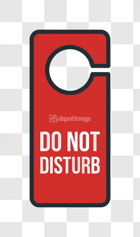 Do Not Disturb Door Hanger Icon
