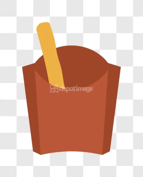 French Fry Brown Box Single