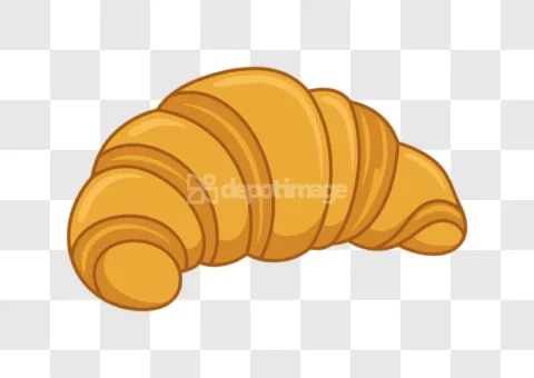 Golden Fluffy Fresh Baked Croissant Bread
