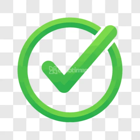 Green Check Mark Circle Icon