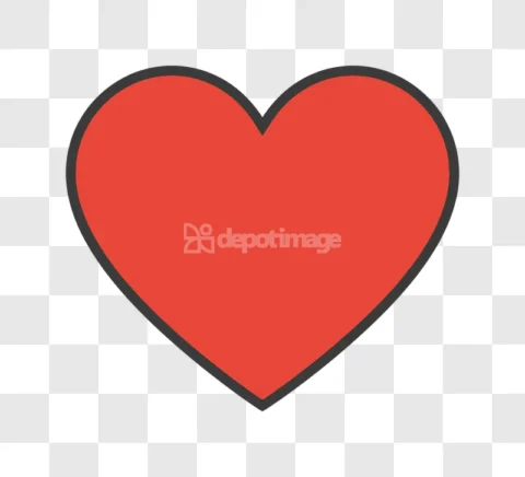 Heart Shape Red Love Symbol Icon