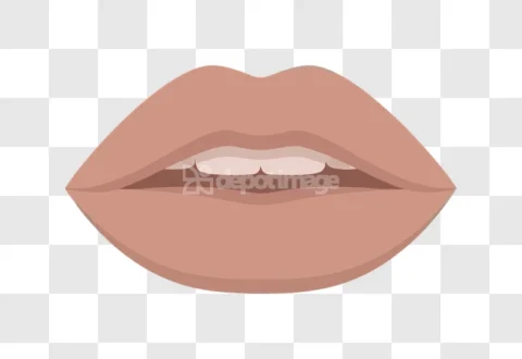 Human Lips Open Mouth Teeth Visible