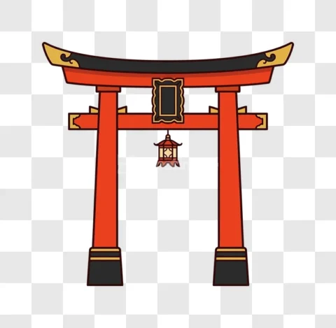 Japanese Torii Gate Shinto Shrine Icon