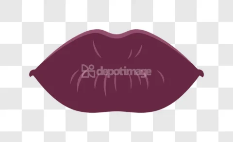 Lips Kiss Purple Lipstick Makeup
