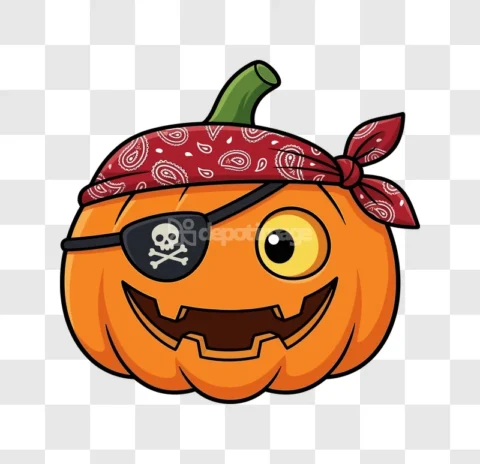 Pirate Jack O Lantern Halloween Pumpkin