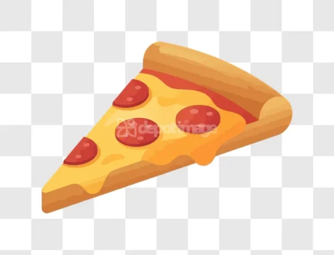Pizza Slice Pepperoni Melting Cheese Tasty