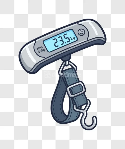 Portable Digital Luggage Scale Cartoon Style