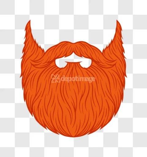 Red Ginger Beard Mustache Hair Mens Fashion