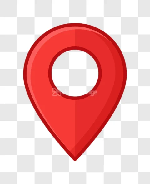 Red Map Pointer Location Pin Icon