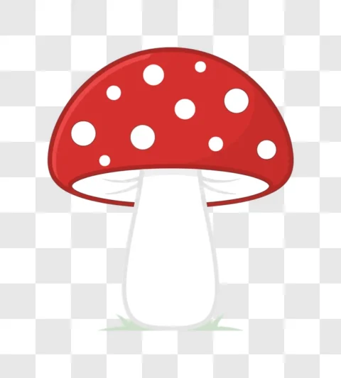 Red Mushroom White Spots Fungus Icon