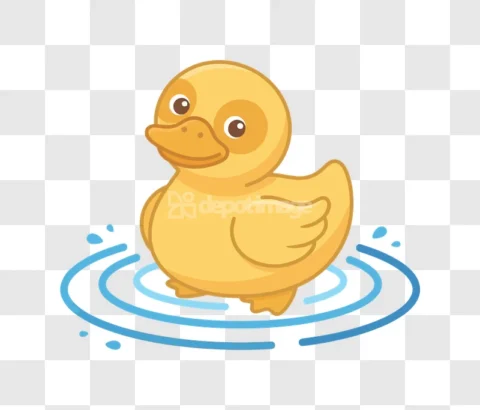 Rubber Duck Toy Water Ripple Cute