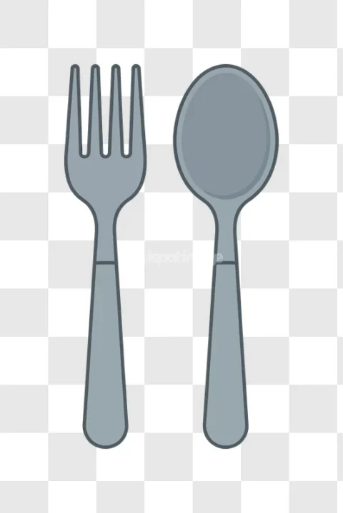 Silver Metal Fork Spoon Utensils