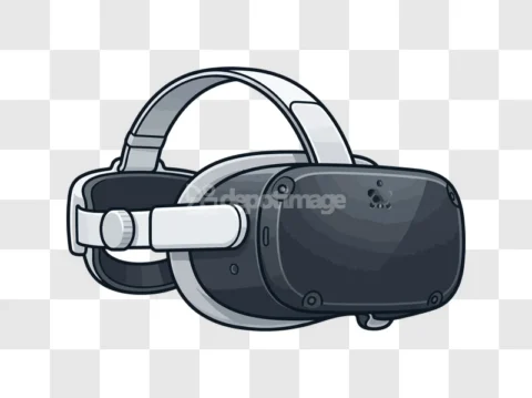 Vr Headset Virtual Reality Device Gray